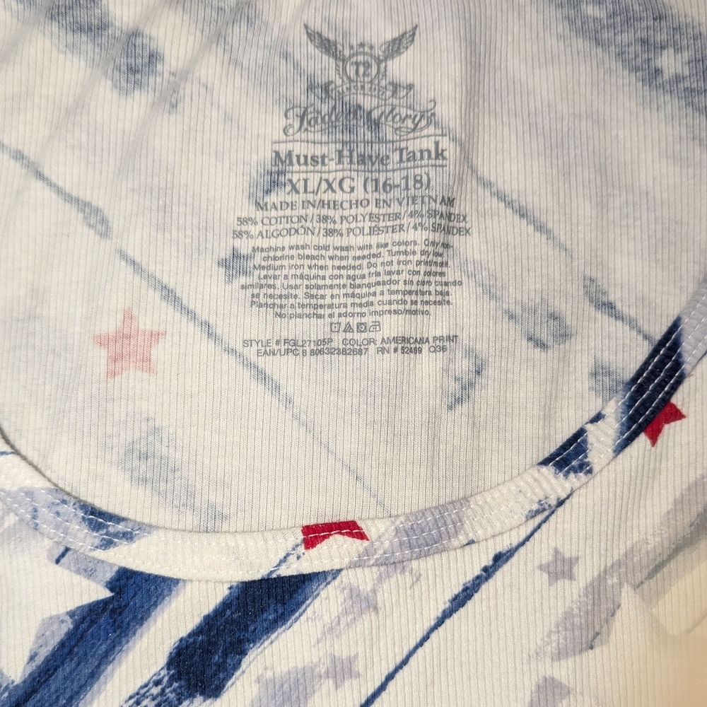 Women's tank top star's and stripes x-l - Picture 3 of 3